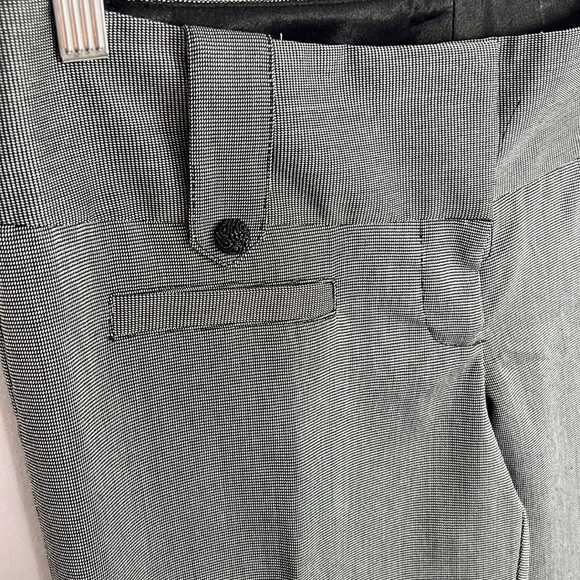 MAURICES | 🖤 Black Gray Tiny Houndstooth Print LowRise Dress Office Pants Slacks - Picture 7 of 9